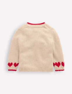 Boden Pulls & Gilets-Cardigan à logo Cœur chinchilla chiné