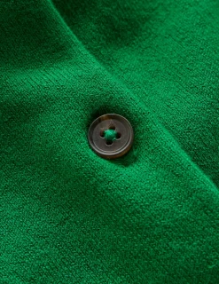 Boden Tenues De Travail|Pulls & Gilets-Cardigan court Emilia en coton Émeraude Intense