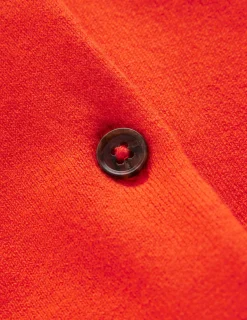 Boden Tenues De Travail|Pulls & Gilets-Cardigan court Emilia en coton Orange coucher de soleil