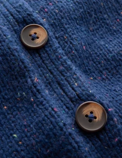 Boden Pulls & Gilets-Cardigan Davina à manches bouffantes Bleu, moucheté