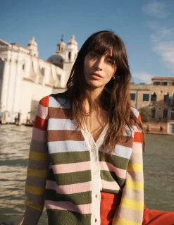 Boden Pulls & Gilets-Cardigan décontracté Lucy en coton Pêle-mêle multi