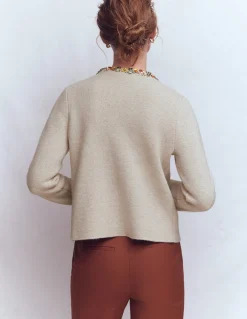 Boden Ensembles Assortis|Pulls & Gilets-Cardigan en maille ornementé Chinchilla Chiné