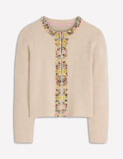 Boden Ensembles Assortis|Pulls & Gilets-Cardigan en maille ornementé Chinchilla Chiné