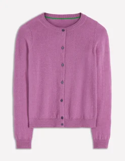 Boden Cachemire|Tenues De Travail-Cardigan Eva en cachemire Violet trèfle