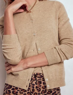 Boden Cachemire|Tenues De Travail-Cardigan Eva en cachemire Chinchilla Chiné