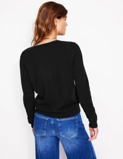Boden Cachemire|Tenues De Travail-Cardigan Eva en cachemire Noir
