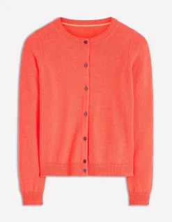 Boden Cachemire|Tenues De Travail-Cardigan Eva en cachemire Orange ardent chiné