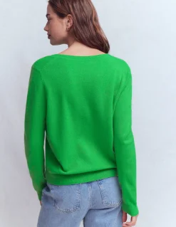 Boden Cachemire|Tenues De Travail-Cardigan Eva en cachemire Vert printemps