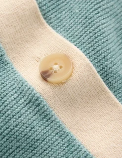 Boden Pulls & Gilets-Cardigan Grace colourblock Bleu jade nuageux