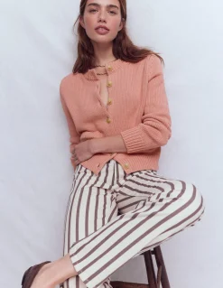 Boden Pulls & Gilets-Cardigan Lucy en coton épais ROSE