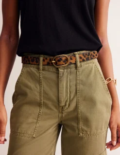 Boden Ceintures-Ceinture classique en cuir Cœurs folk rouge rockabilly