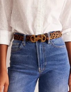 Boden Ceintures-Ceinture Iris à mors en cuir Cœurs folk rouge rockabilly