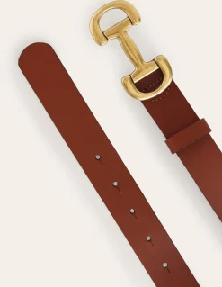 Boden Ceintures-Ceinture Iris à mors en cuir Fauve