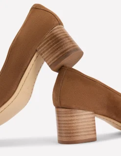 Boden Tenues De Travail|Chaussures À Talons-Chaussures à talons carrés fermées à l'arrière Terre d'ombre