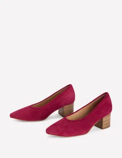 Boden Tenues De Travail|Chaussures À Talons-Chaussures à talons carrés fermées à l'arrière ROUGE