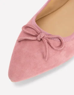 Boden Chaussures Plates-Chaussures plates à bout pointu et semelles souples Daim rose