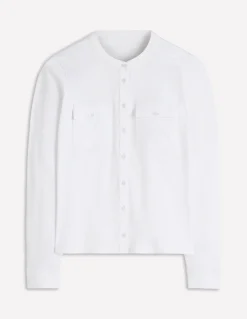 Boden Tops & T-Shirts-Chemise avec poche surpiquée Blanc