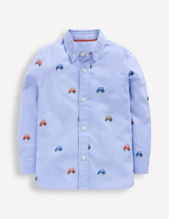 Boden Chemises|Tops & T-Shirts-Chemise brodée Tracteurs oxford