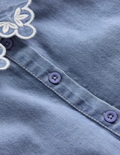 Boden Tops & T-Shirts-Chemise décontractée à manches courtes Vintage moyen