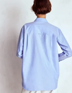 Boden Chemises & Blouses|Tops & T-Shirts-Chemise décontractée Sadie en coton Oxford bleu