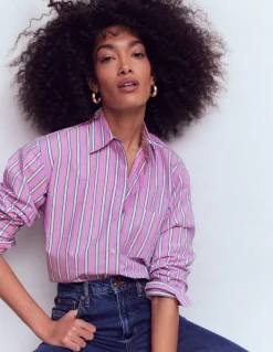 Boden Chemises & Blouses|Tops & T-Shirts-Chemise décontractée Sadie en coton À Rayures Multicolores