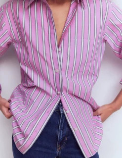 Boden Chemises & Blouses|Tops & T-Shirts-Chemise décontractée Sadie en coton À Rayures Multicolores