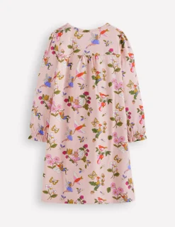 Boden Pyjamas & Chaussons-Chemise de nuit imprimée à manches longues Arbre féérique rose craie