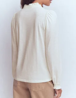 Boden Tops & T-Shirts-Chemise Effie à smocks Ivoire