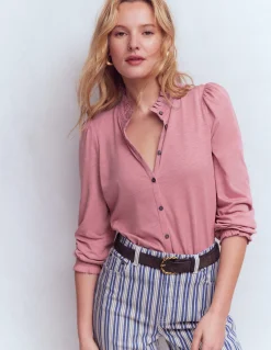 Boden Tops & T-Shirts-Chemise Effie à smocks Lilas