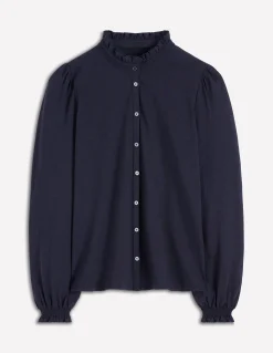 Boden Tops & T-Shirts-Chemise Effie à smocks Bleu marine