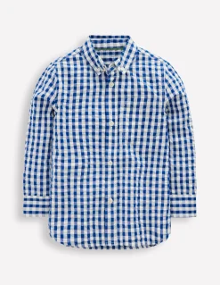 Boden Chemises|Tops & T-Shirts-Chemise en coton Vichy Bleu