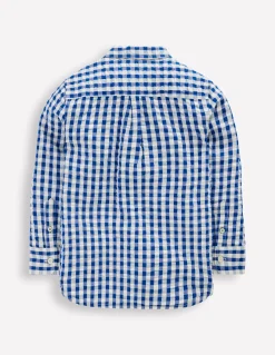 Boden Chemises|Tops & T-Shirts-Chemise en coton Vichy Bleu