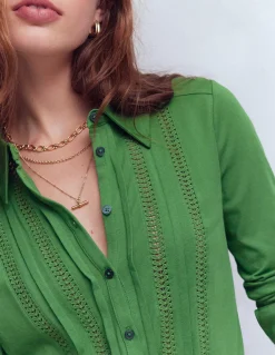 Boden Tenues De Travail|Tops & T-Shirts-Chemise en jersey à détails Fève