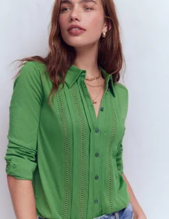 Boden Tenues De Travail|Tops & T-Shirts-Chemise en jersey à détails Fève