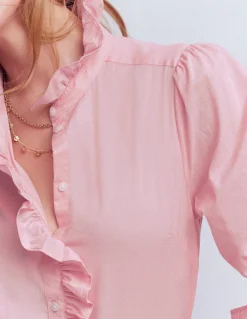 Boden Chemises & Blouses|Tops & T-Shirts-Chemise Isabel en coton à volants Orchideenrosa