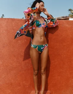 Boden Chemises & Blouses|Tops & T-Shirts-Chemise longue en lin Multi, motif Leafy Cascade