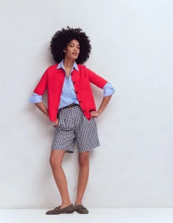 Boden Tenues De Travail|Pulls & Gilets-Chemise manches courtes en maille Cerise vif