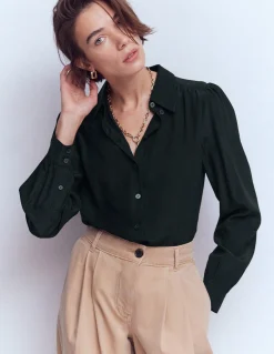 Boden Tenues De Travail|Chemises & Blouses-Chemise Sara en soie Noir