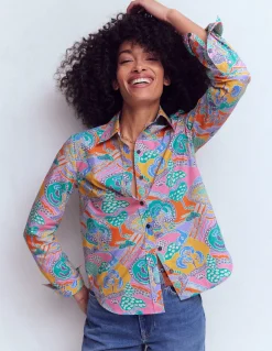 Boden Chemises & Blouses|Tops & T-Shirts-Chemise Sienna en coton Multi, motif Enchanted Dreamscape