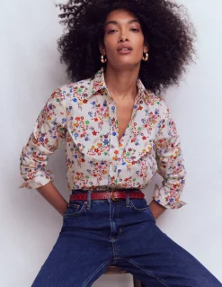 Boden Chemises & Blouses|Tops & T-Shirts-Chemise Sienna en coton Multi, motif Blossom Clusters