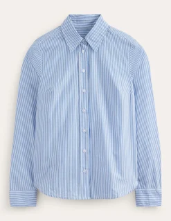 Boden Tenues De Travail|Chemises & Blouses-Chemise Sienna en coton Bleu à Fines Rayures