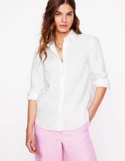 Boden Tenues De Travail|Chemises & Blouses-Chemise Sienna en lin Blanc