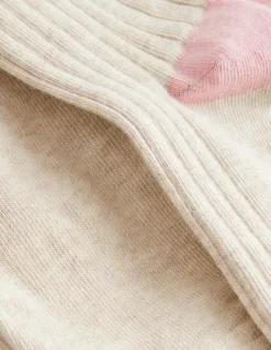 Boden Chaussettes & Collants-Collant côtelé Avoine