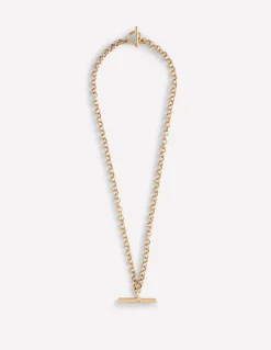 Boden Bijoux-Collier chaîne à barre en T Doré