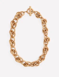 Boden Bijoux-Collier chaîne double torsade Doré