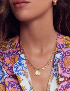 Boden Bijoux-Collier court à rangées de perles Doré