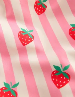 Boden Maillots & Tenues De Plage-Combinaison de surf à protection solaire fille Rayé fraise rose