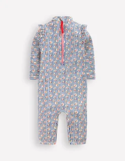 Boden Maillots & Tenues De Plage-Combinaison de surf à protection solaire fille Cerises rayé
