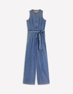 Boden Robes & Combinaisons|Robes Coupe Petite-Combinaison sans manches en jean Denim vintage moyen