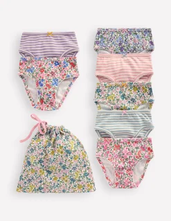 Boden Sous-Vêtements-7 culottes Bunt Floral/Streifen